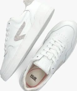 witte hub lage sneakers court-z