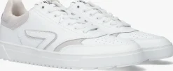 witte hub lage sneakers duke