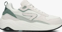 witte hub lage sneakers glide-z