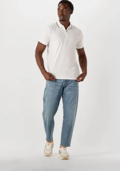 witte hub lage sneakers glide