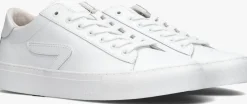 witte hub lage sneakers hook-z