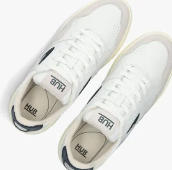 witte hub lage sneakers matchpoint