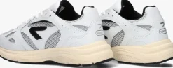 witte hub lage sneakers shift