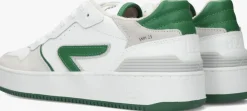 witte hub lage sneakers smash heren