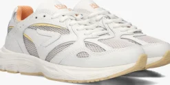 witte hub lage sneakers shift