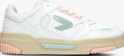 witte hub lage sneakers thrill