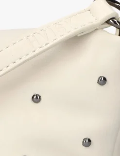 witte hvisk schoudertas gil metal