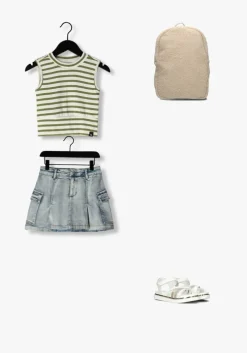 witte indian blue jeans top cropped striped singlet