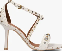 witte kurt geiger london sandalen met hak mini bow eyelet