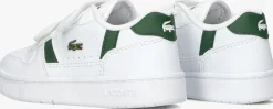 witte lacoste lage sneakers t-clip
