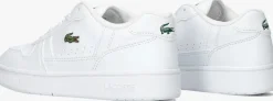 witte lacoste lage sneakers t-clip