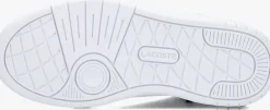 witte lacoste lage sneakers t-clip