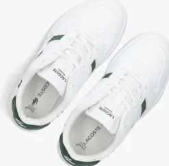 witte lacoste lage sneakers t-clip