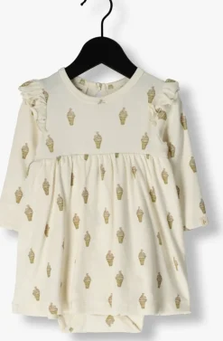 witte lil' atelier jurken nbfgavo enk ls body dress lil