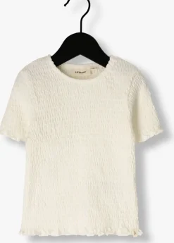 witte lil' atelier t-shirt nmfjacoba ss short slim top lil