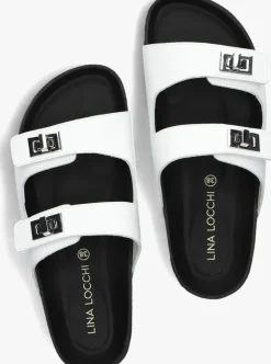 witte lina locchi slippers led 2 band slipper