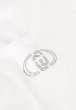 witte liu jo top 3.0 t-shirt moda s/m