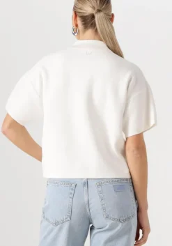 witte liu jo tops & t-shirts maglia chiusa m/l