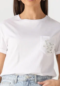 witte liu jo t-shirt ecs t-shirt moda m/c