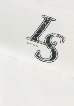 witte lyle & scott t-shirt ls monogram print t-shirt