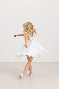 witte marmar copenhagen mini jurk danita frill