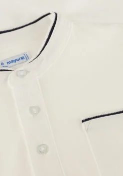 witte mayoral polo mao neck