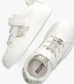 witte michael kors kids lage sneakers jem maxine ps