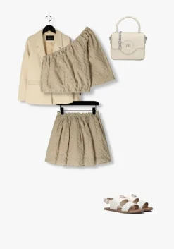 witte michael kors kids platte sandalen jagger maxson