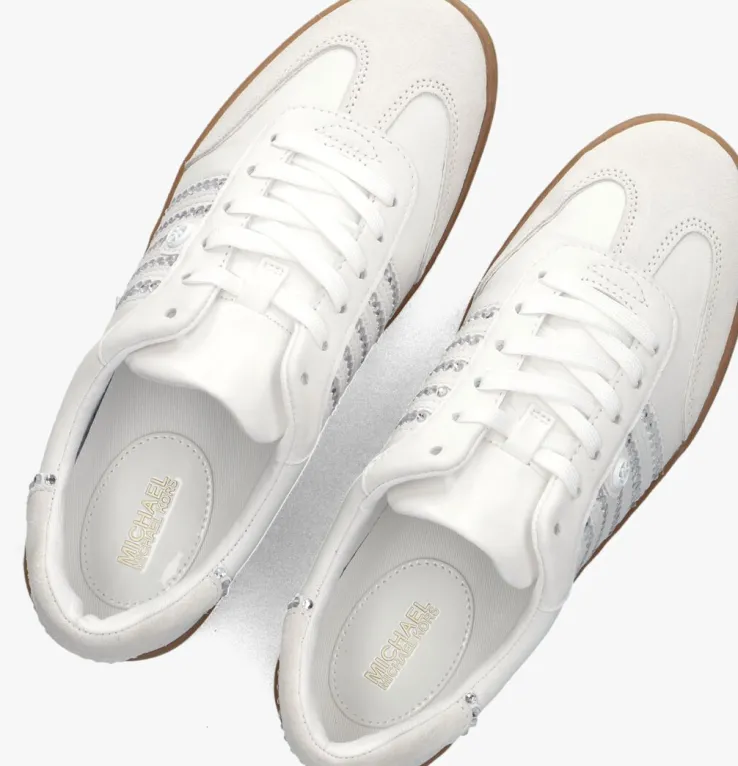 witte michael kors lage sneakers scotty lace up