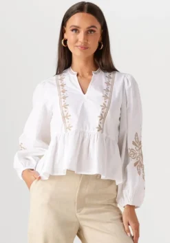 witte neo noir blouses ginia emb blouse