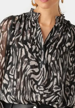 witte neo noir blouses leia abstract leo blouse