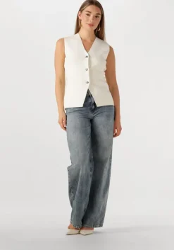 witte neo noir gilet sway smooth knit waistcoat