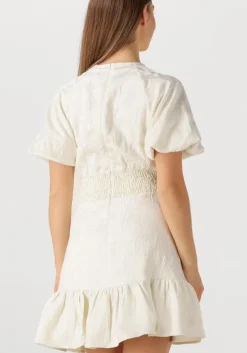 witte neo noir mini jurk sulli jacquard dress