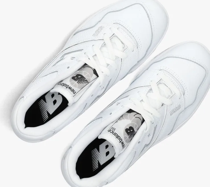 witte new balance sneakers bb550