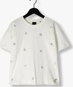 witte nik & nik t-shirt eyelet t-shirt