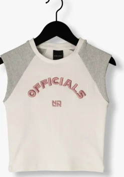 witte nik & nik t-shirt officials aglan rib top