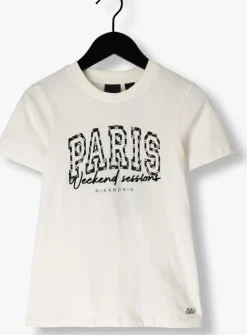witte nik & nik t-shirt paris t-shirt