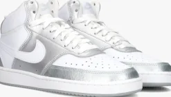 witte nike hoge sneakers nike court vision mid wmns