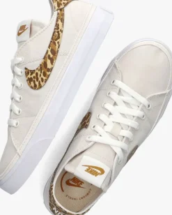 witte nike lage sneakers court legacy cnvs pt