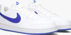 witte nike lage sneakers court borough low recraft