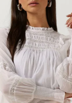 witte notre-v blouses voile blouse