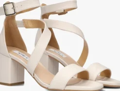 witte notre-v sandalen met hak 16036