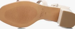 witte notre-v sandalen met hak 16036