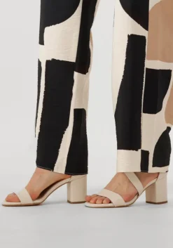 witte notre-v sandalen met hak 16036