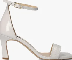 witte notre-v sandalen met hak 86605