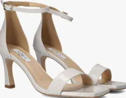 witte notre-v sandalen met hak 86605