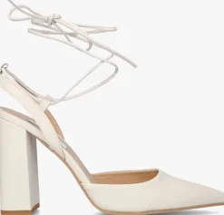 witte notre-v sandalen met hak 27105