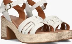 witte notre-v sandalen met hak as-2000
