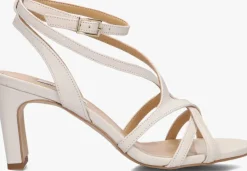 witte notre-v sandalen met hak 42527