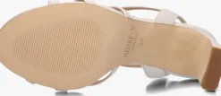 witte notre-v sandalen met hak 42527